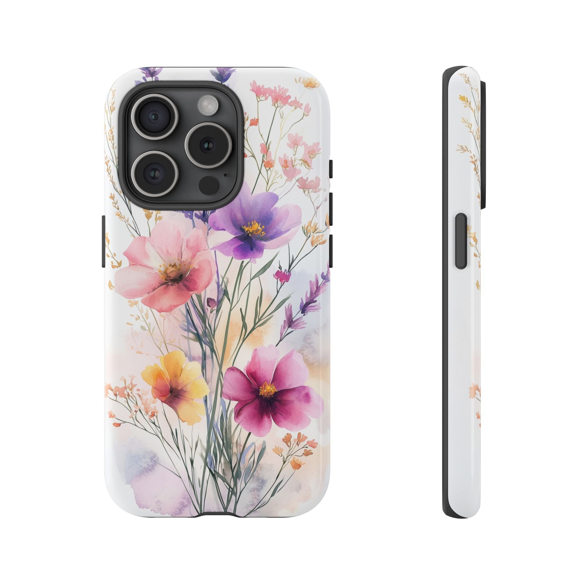 Floral Watercolour iPhone Case | Pastel Bouquet