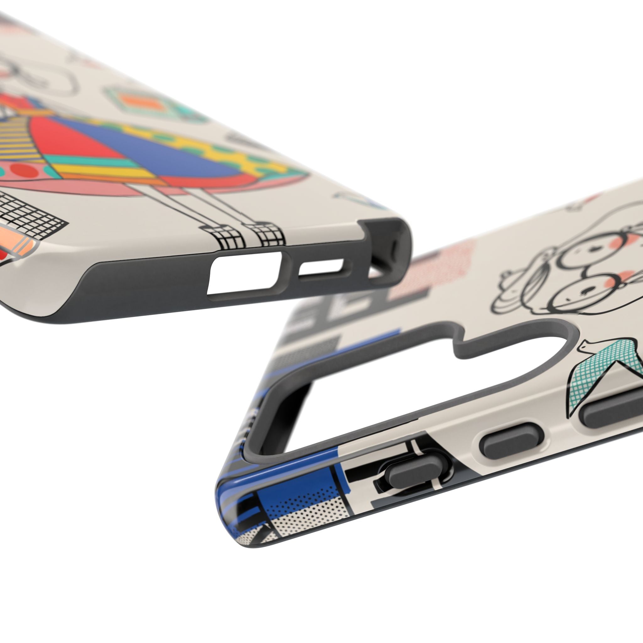 Cute Dachshund Dog Illustration Samsung Galaxy Phone Case