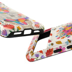 Floral Rainbow Cat Google Pixel Phone Case | Cat News Design