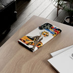 Stylish Tiger with Sports Car Illustration Samsung Galaxy Phone Case