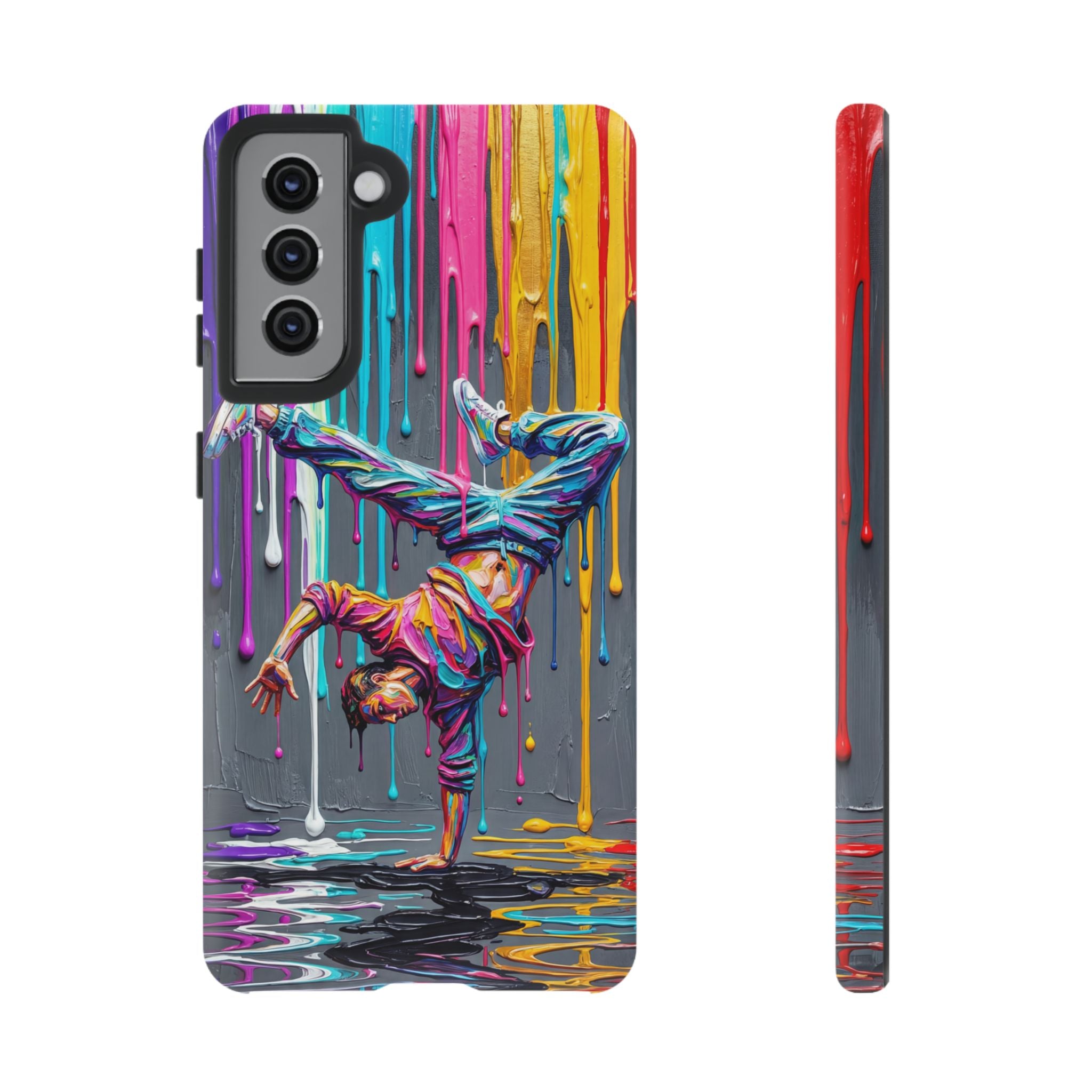 Colorful Breakdancer Graffiti Tough Samsung Galaxy Phone Case