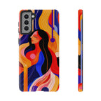 Abstract Colourful Woman Samsung Galaxy Tough Case | Vibrant Artistic