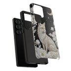 Mystic Fox Moon Samsung Galaxy Phone Case | Celestial Floral Phone Cover