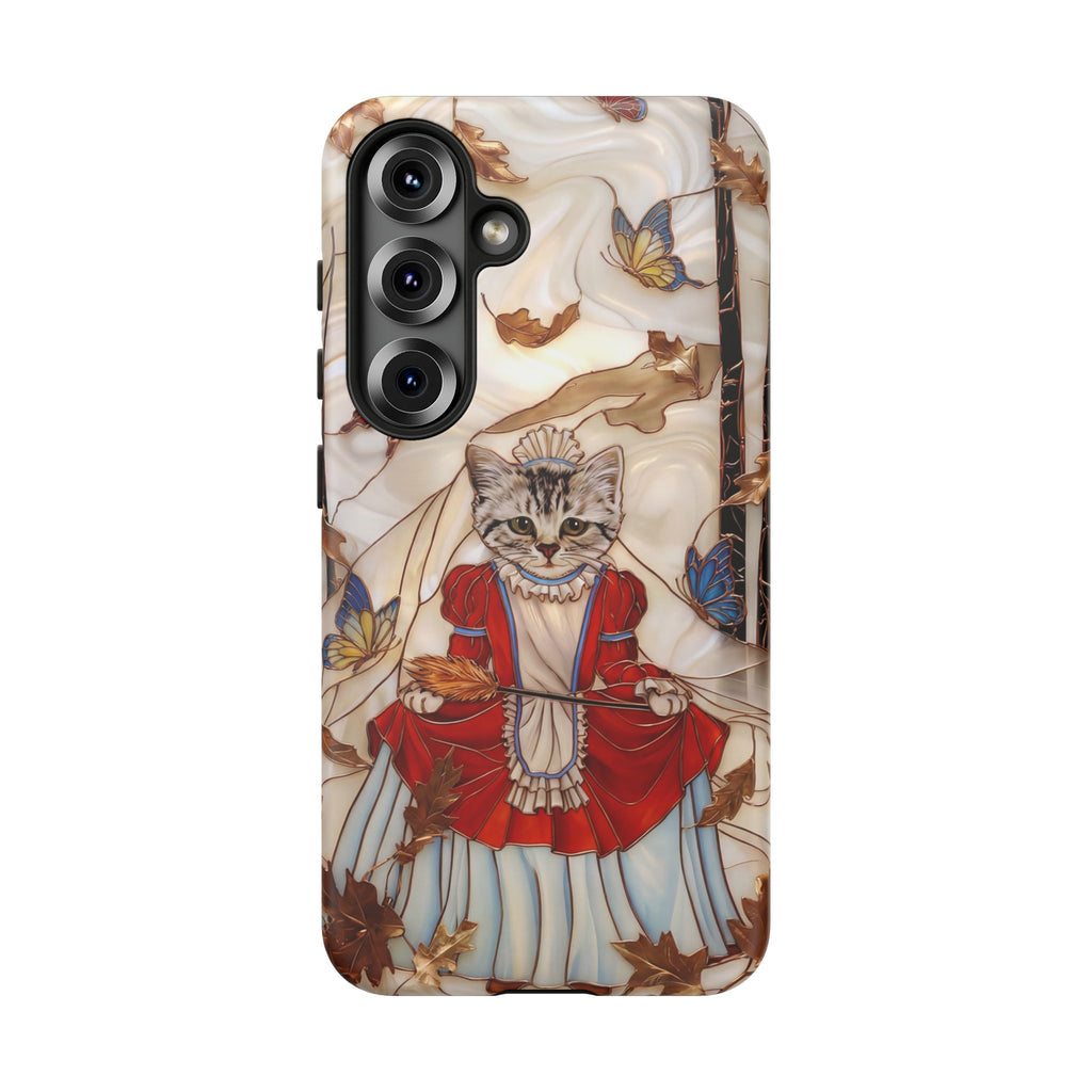 Custodia per Samsung Galaxy con motivo principessa gatto vintage