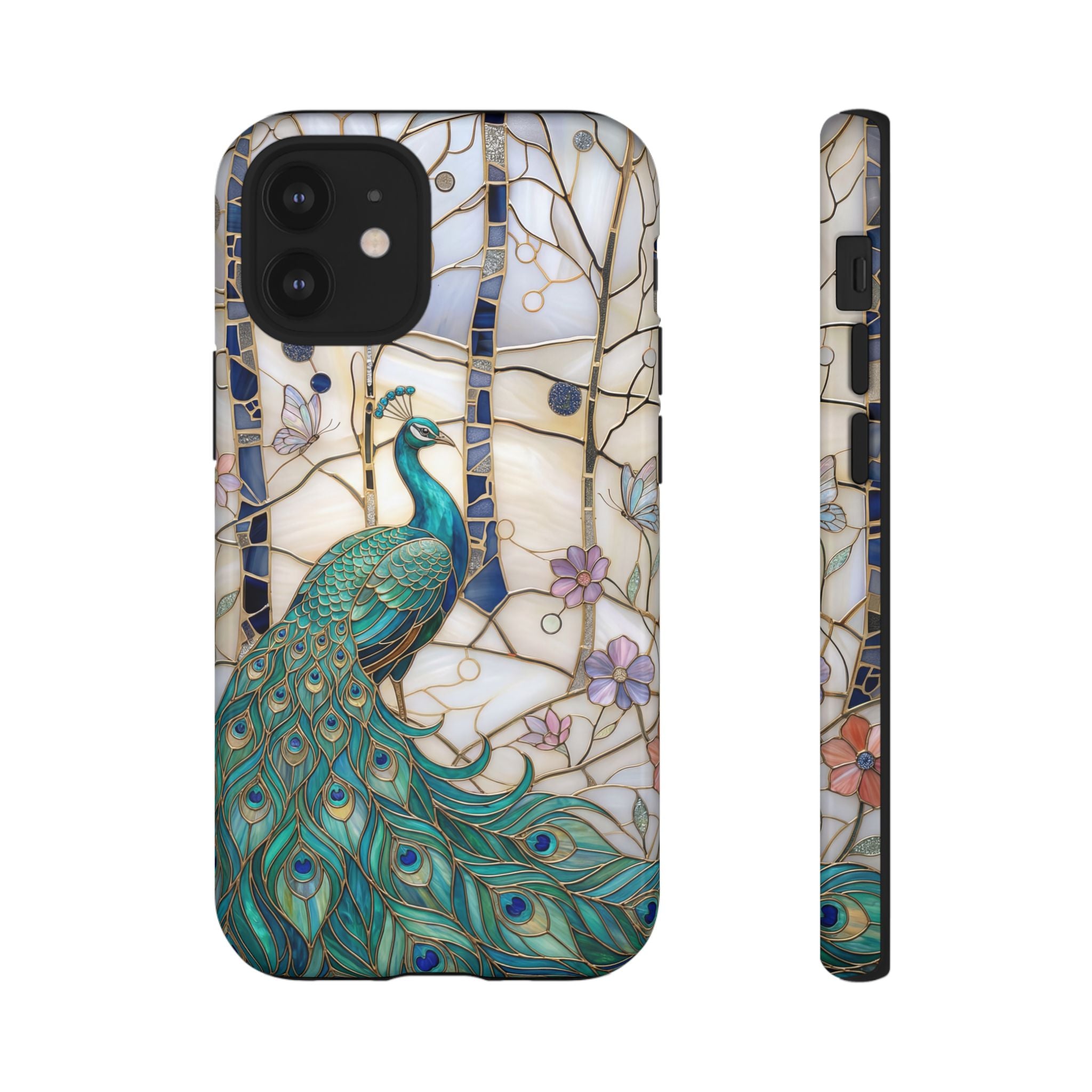 Peacock Stained Glass iPhone Case