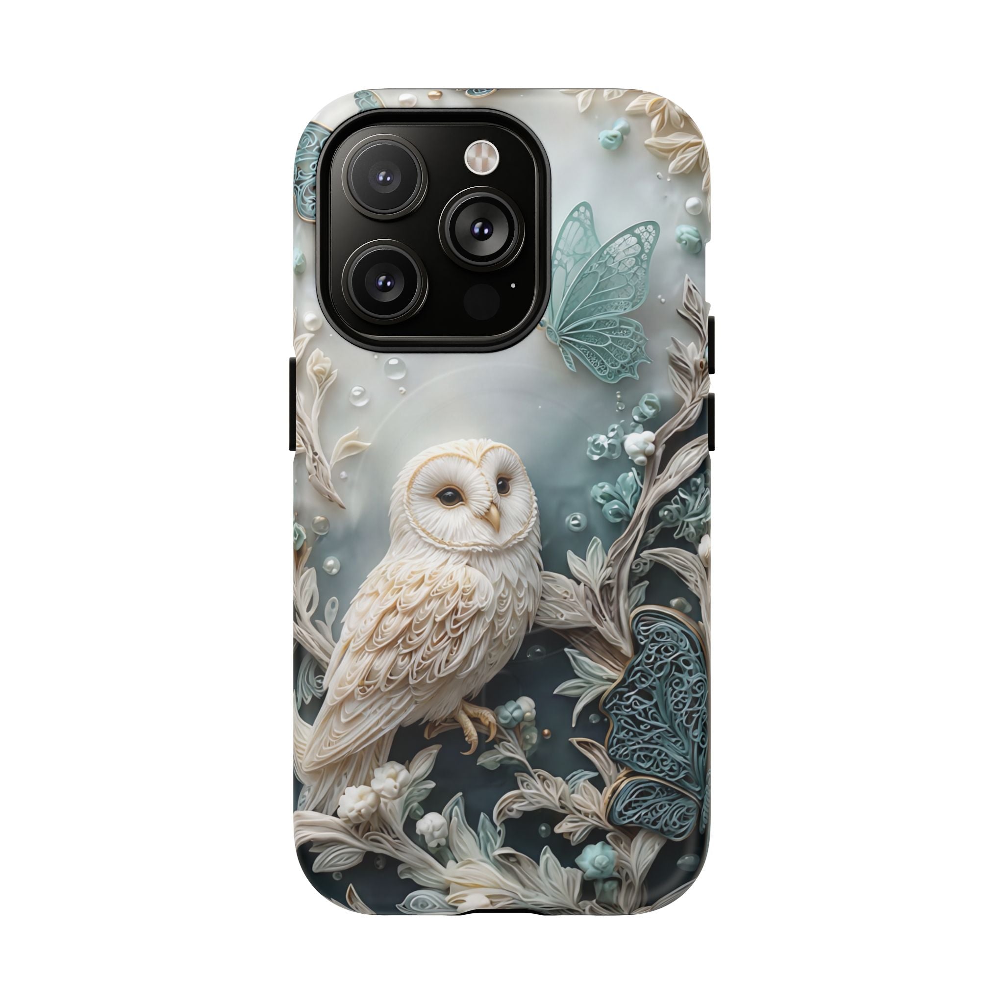 Barn Owl Floral MagSafe Phone Case