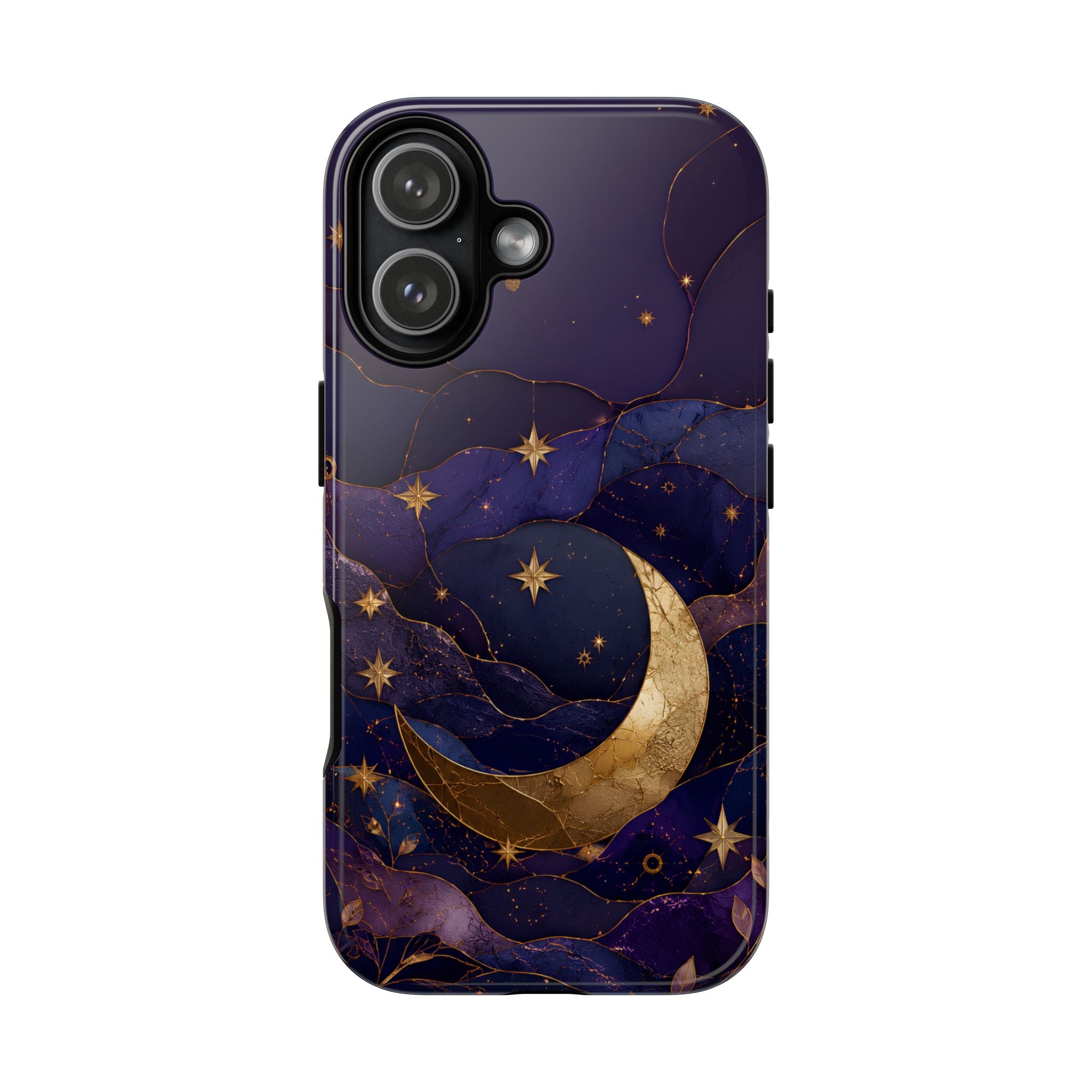 Moon & Stars iPhone Case | Celestial Crescent Moon iPhone Case