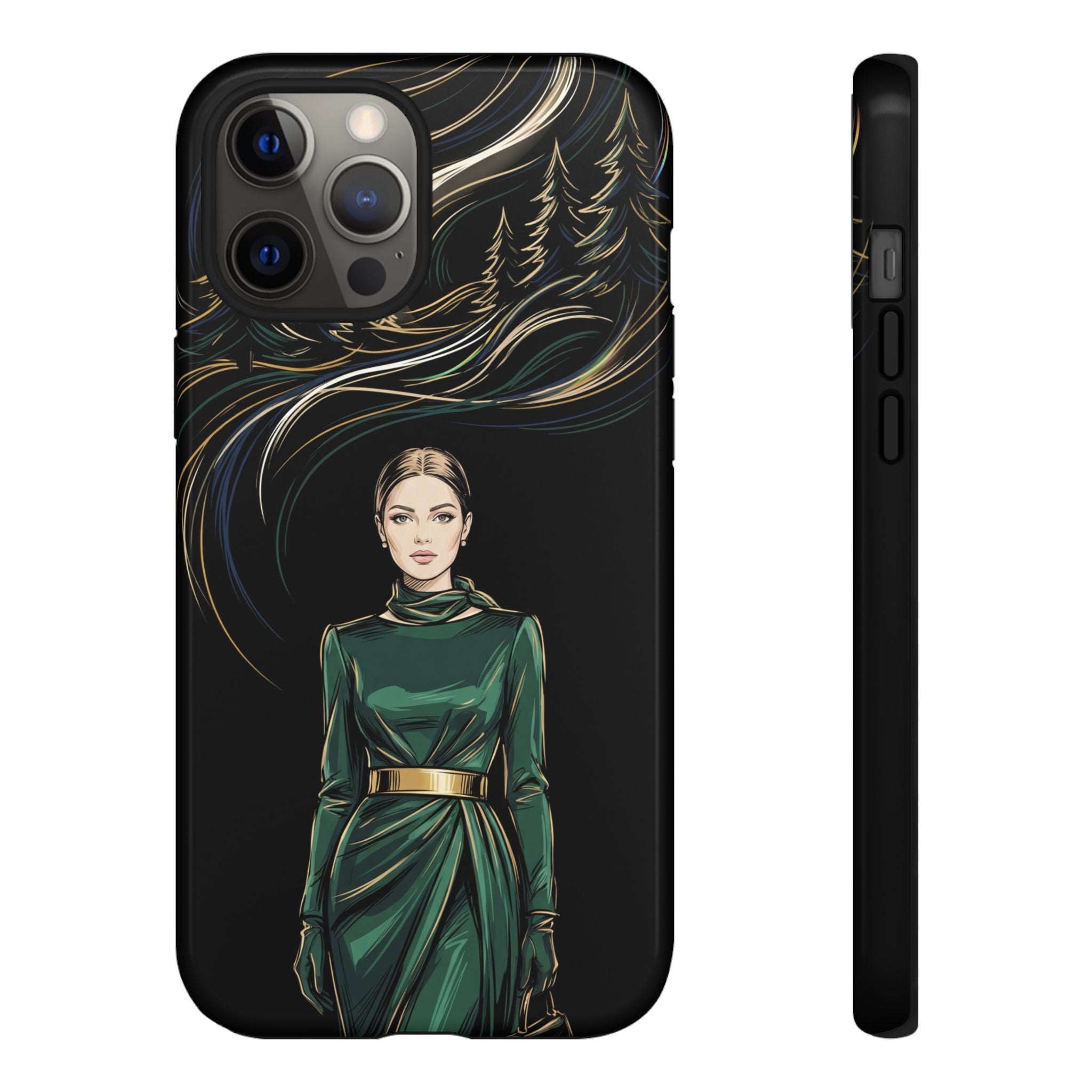 Elegant Forest Woman iPhone Case