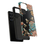 Cover Rigida per Samsung Galaxy con Api Floreali | Custodia Protettiva Vintage Rose e Bombo