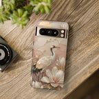Crane Google Pixel Phone Case | Floral Phone Case