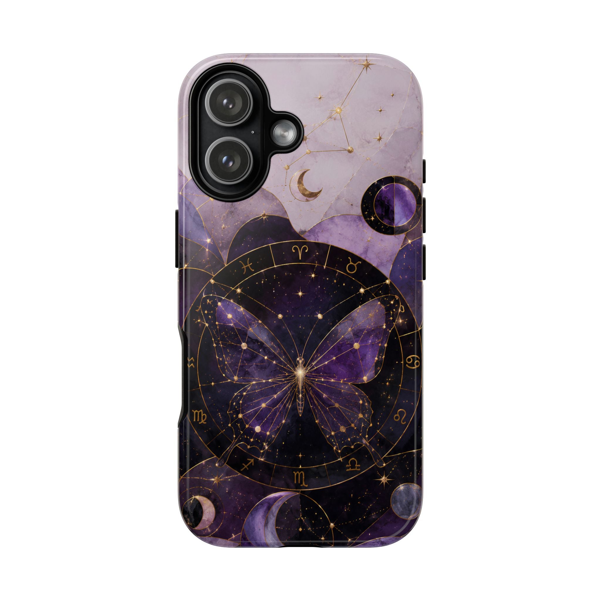 Celestial Butterfly iPhone Case | Zodiac Moon Phase iPhone Case