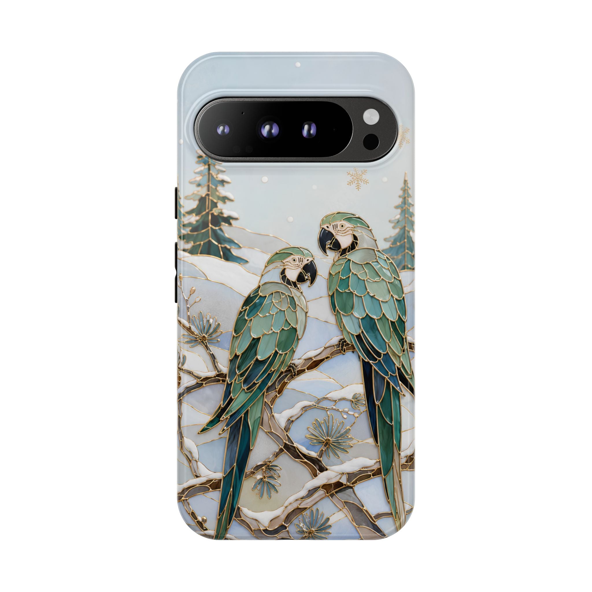 Parrot Google Pixel Phone Case | Winter Bird Phone Case