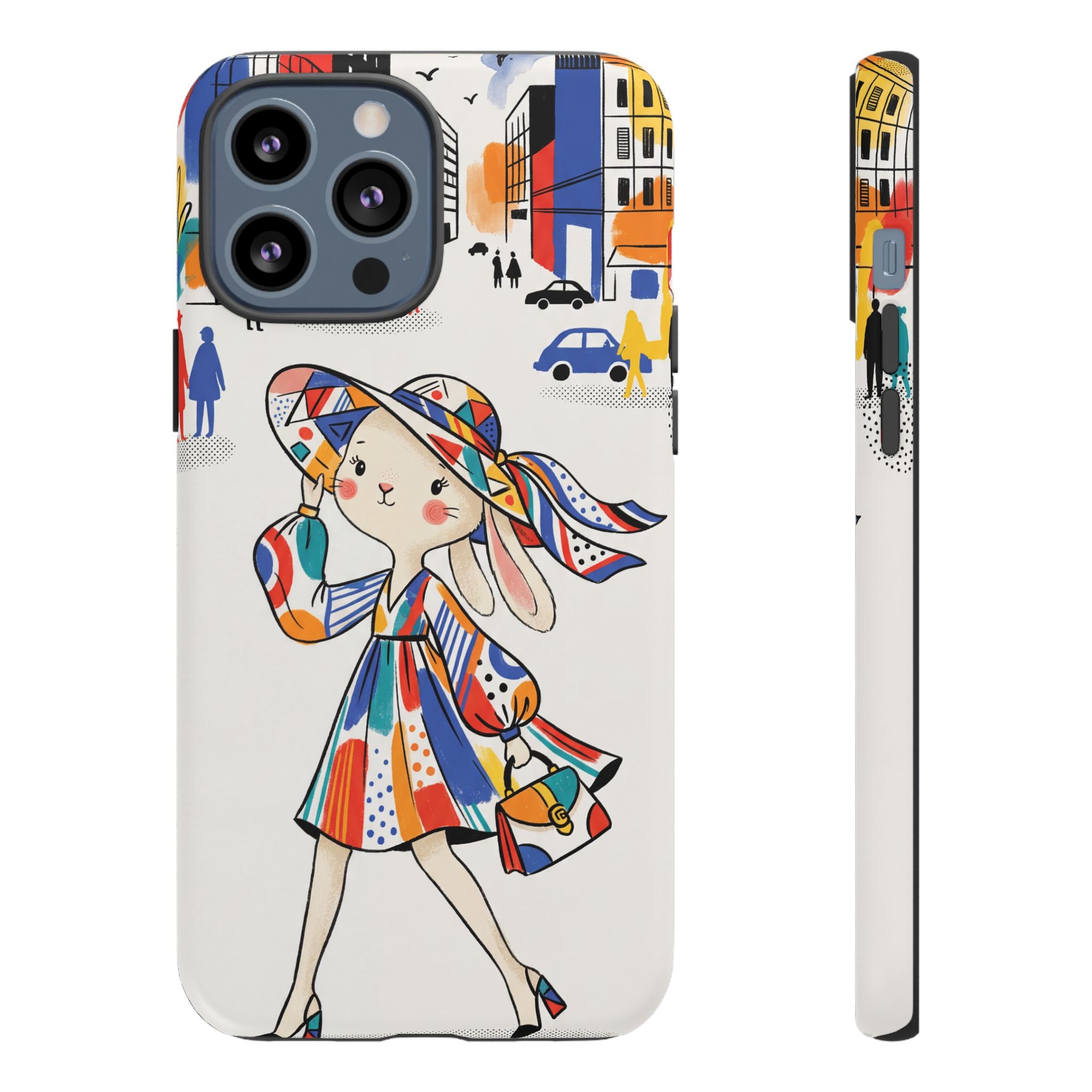 Chic Bunny City iPhone Case