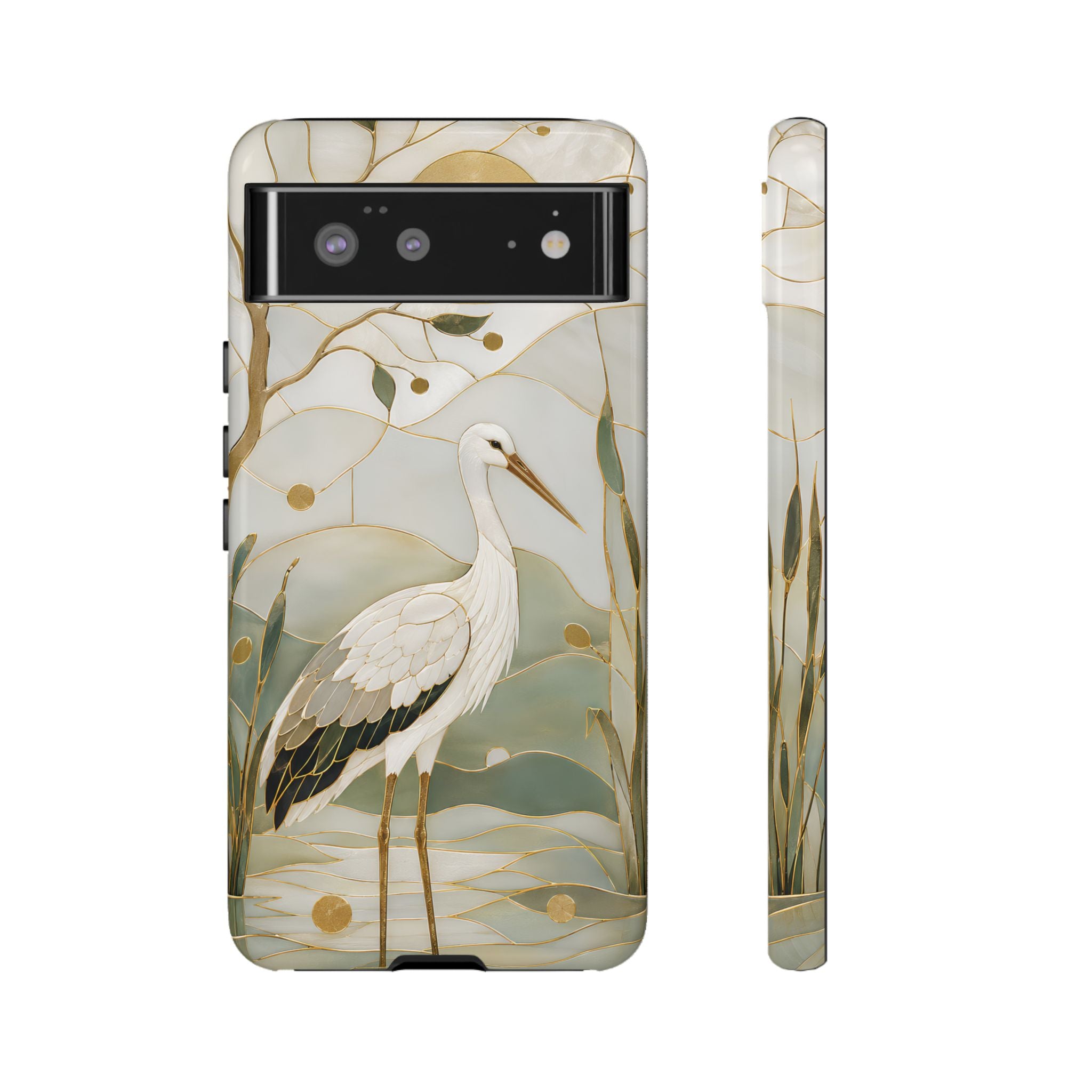 Heron Google Pixel Phone Case | Coastal Bird Phone Case