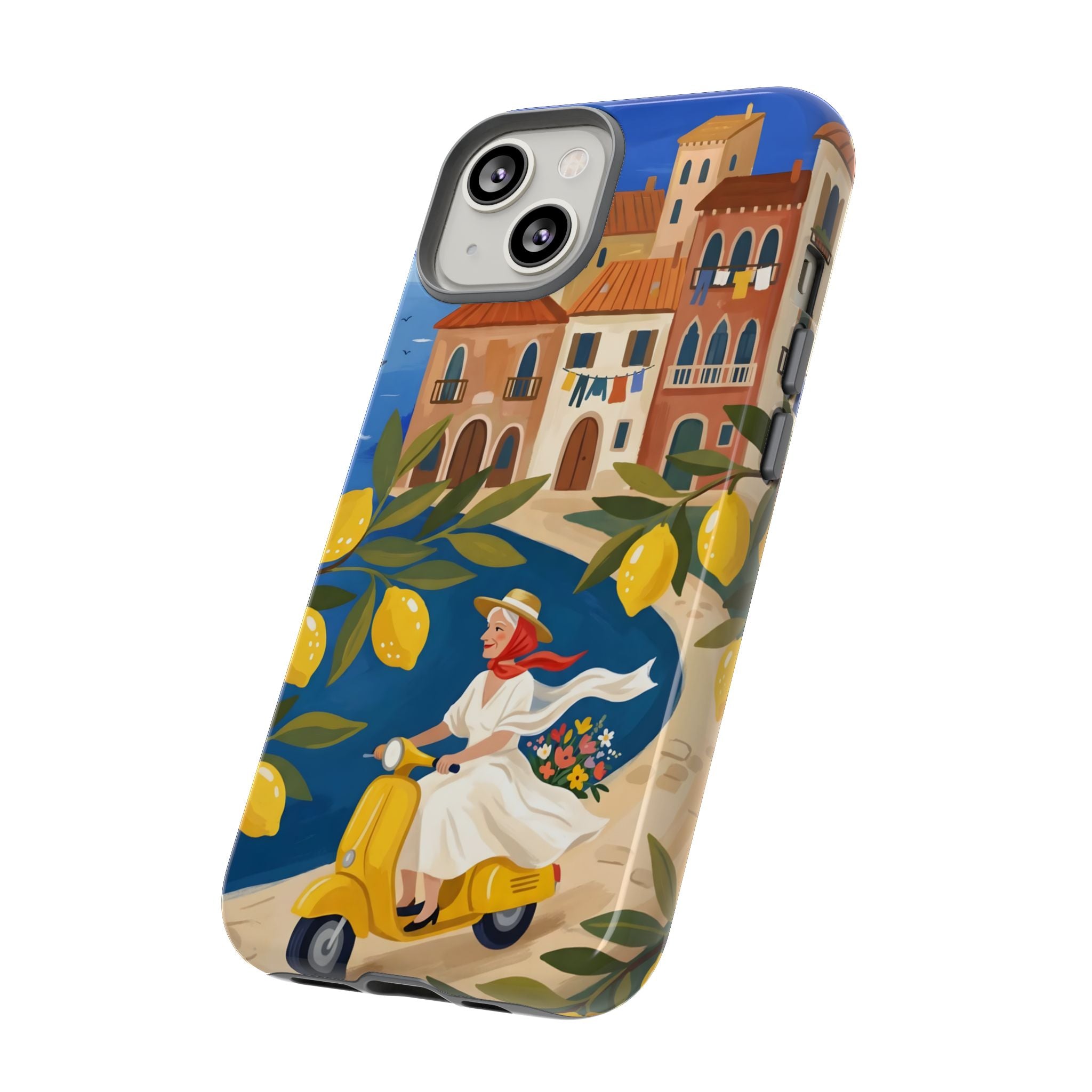 Cover per iPhone Lemon Coast Scooter | Design da Viaggio Mediterraneo Vespa
