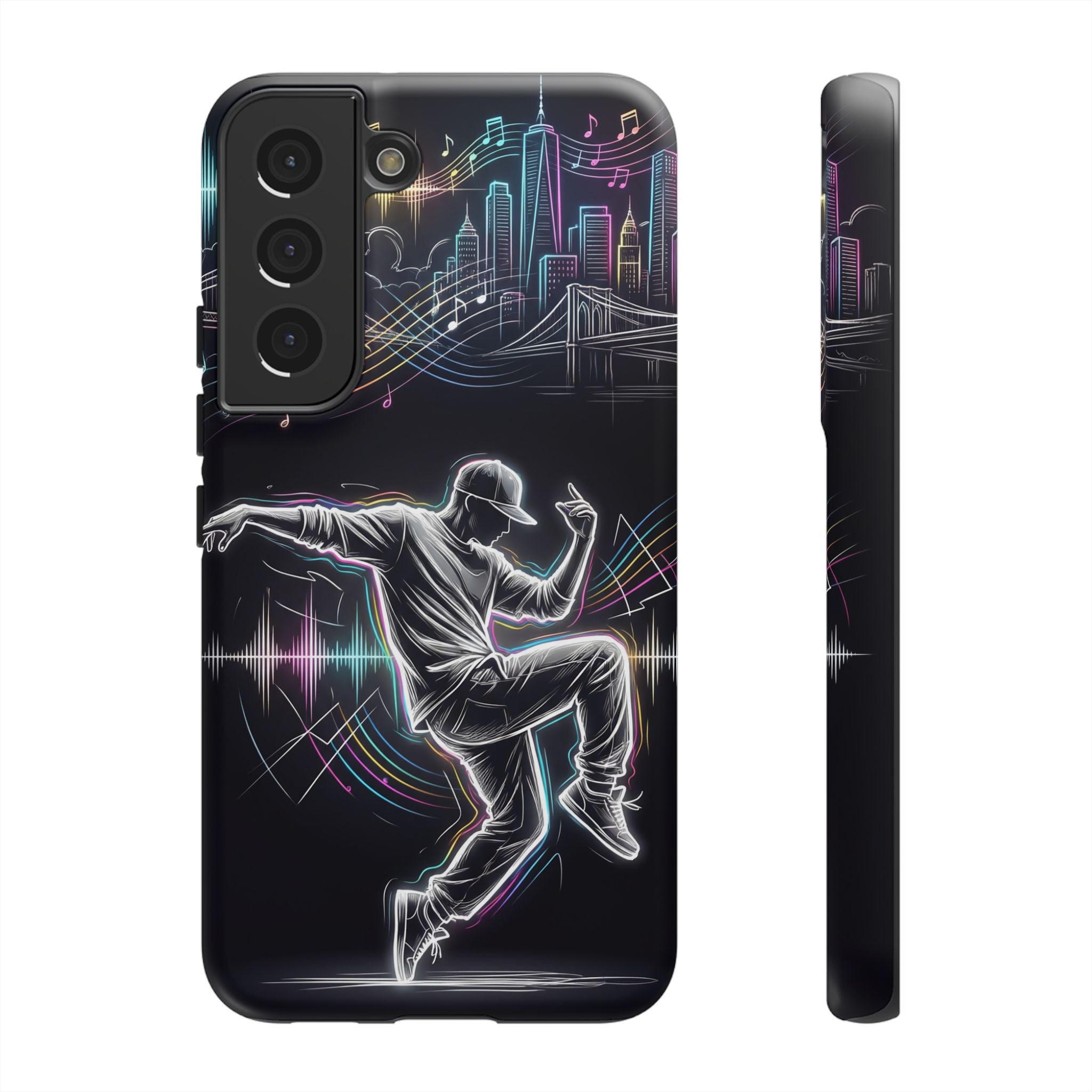 Dancer Neon Skyline Samsung Galaxy Phone Case