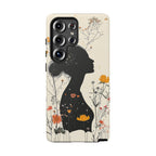 Floral Silhouette Samsung Galaxy Case | Botanical Woman