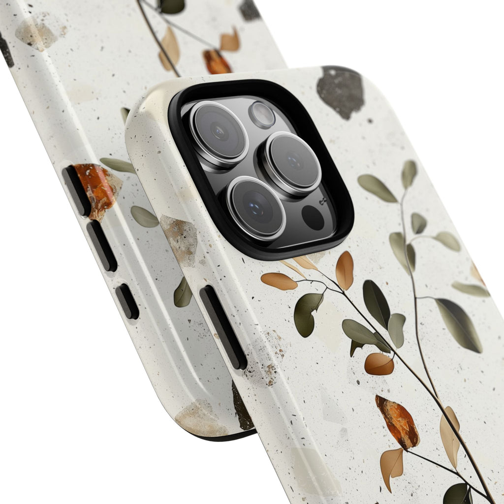 Floral Terrazzo iPhone Case | Minimal Vase Botanical