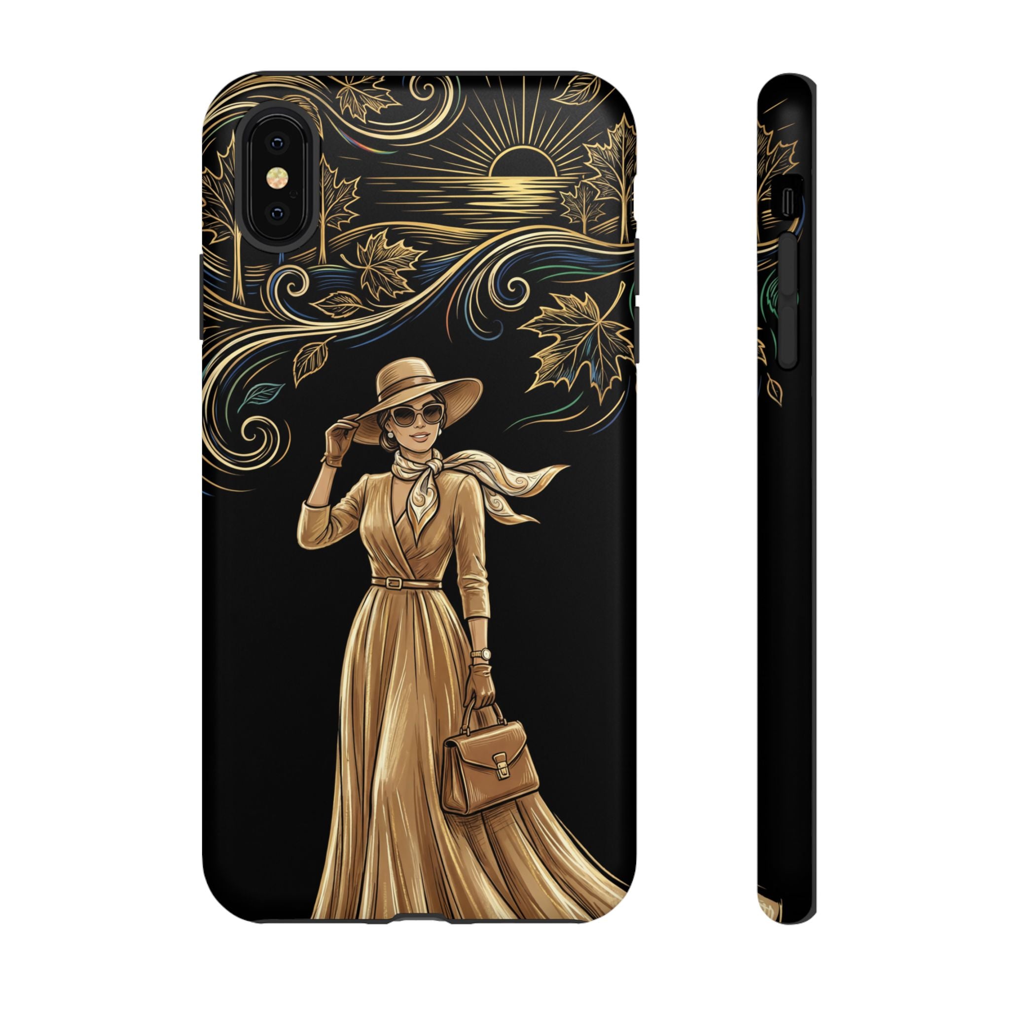Vintage Autumn Lady iPhone Case
