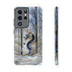 Dragon Stained Glass Samsung Galaxy Case — Blue Winter Forest Protective Cover