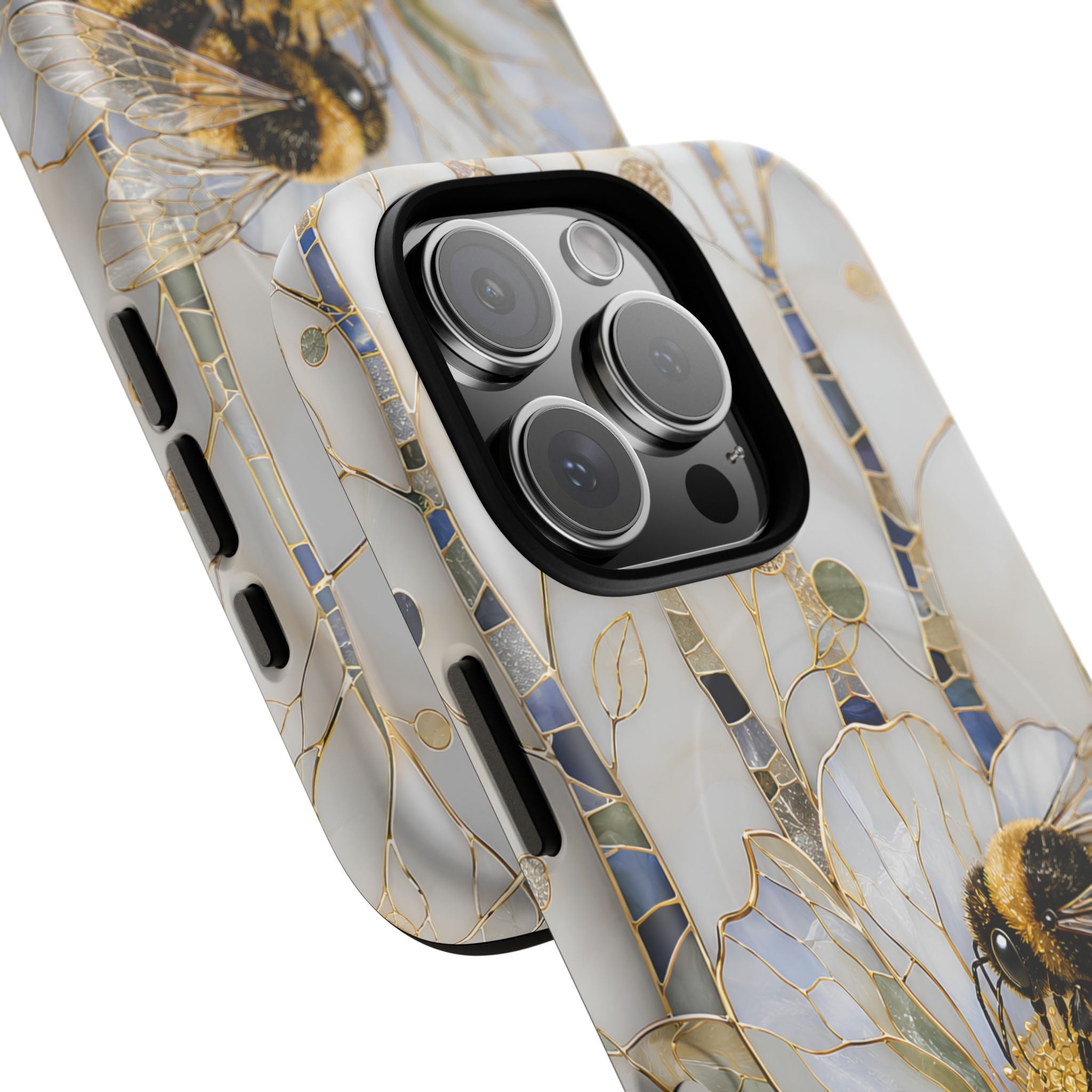 Bumblebee on White Flower Tough MagSafe Case