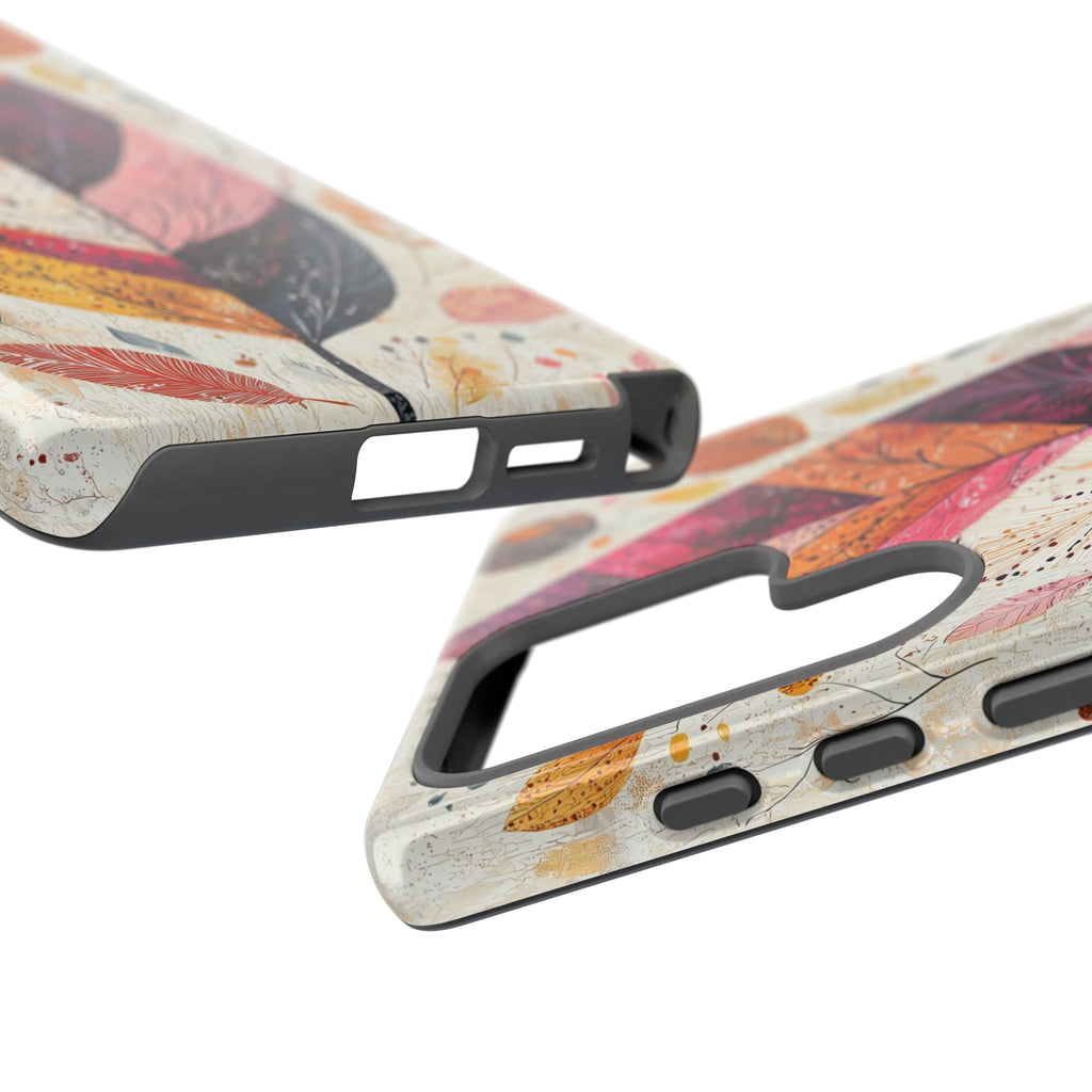 Autumn Leaf Tough Samsung Galaxy Case | Watercolour Feathered Fall Design