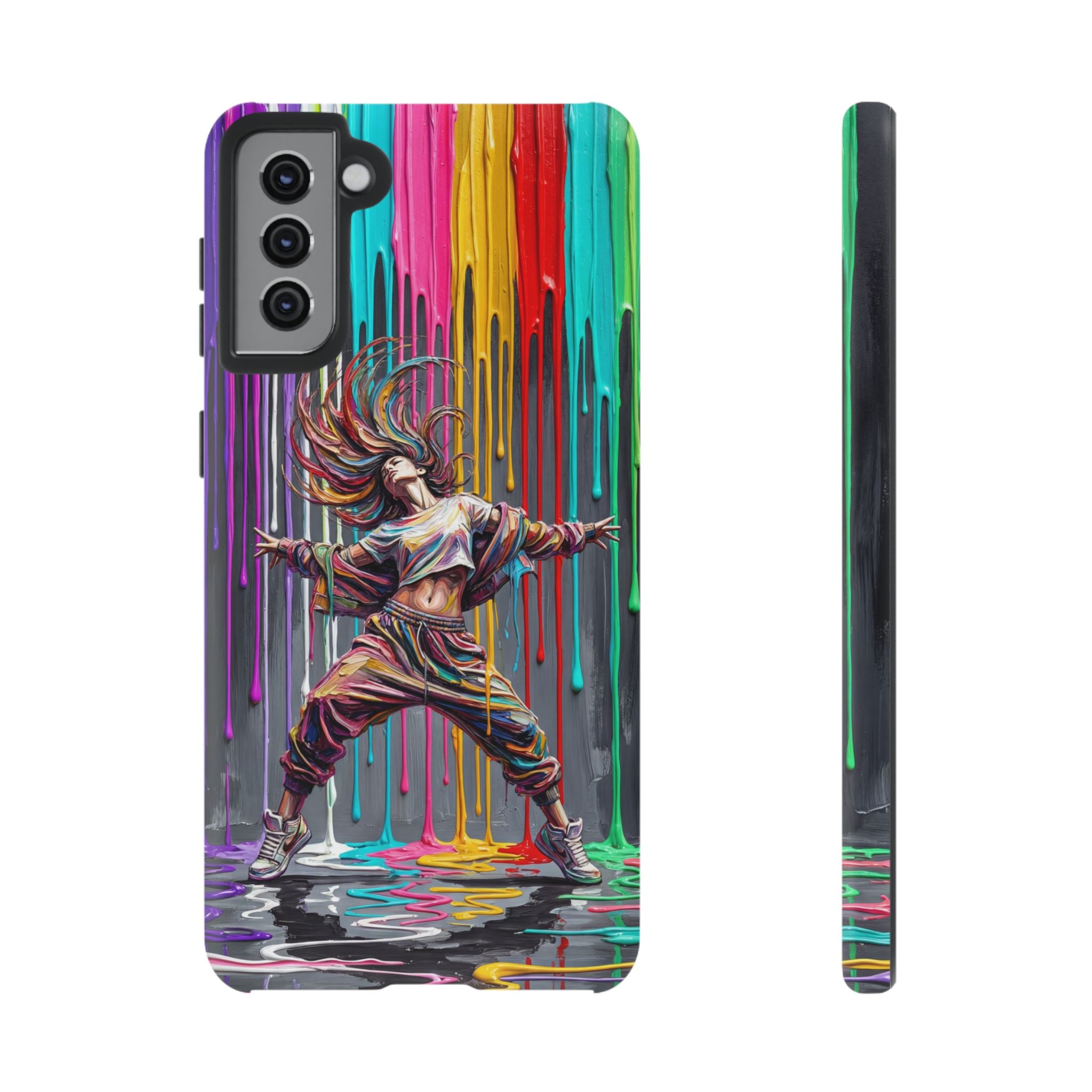 Samsung Galaxy Phone Case | Colorful Street Dance Drip Design