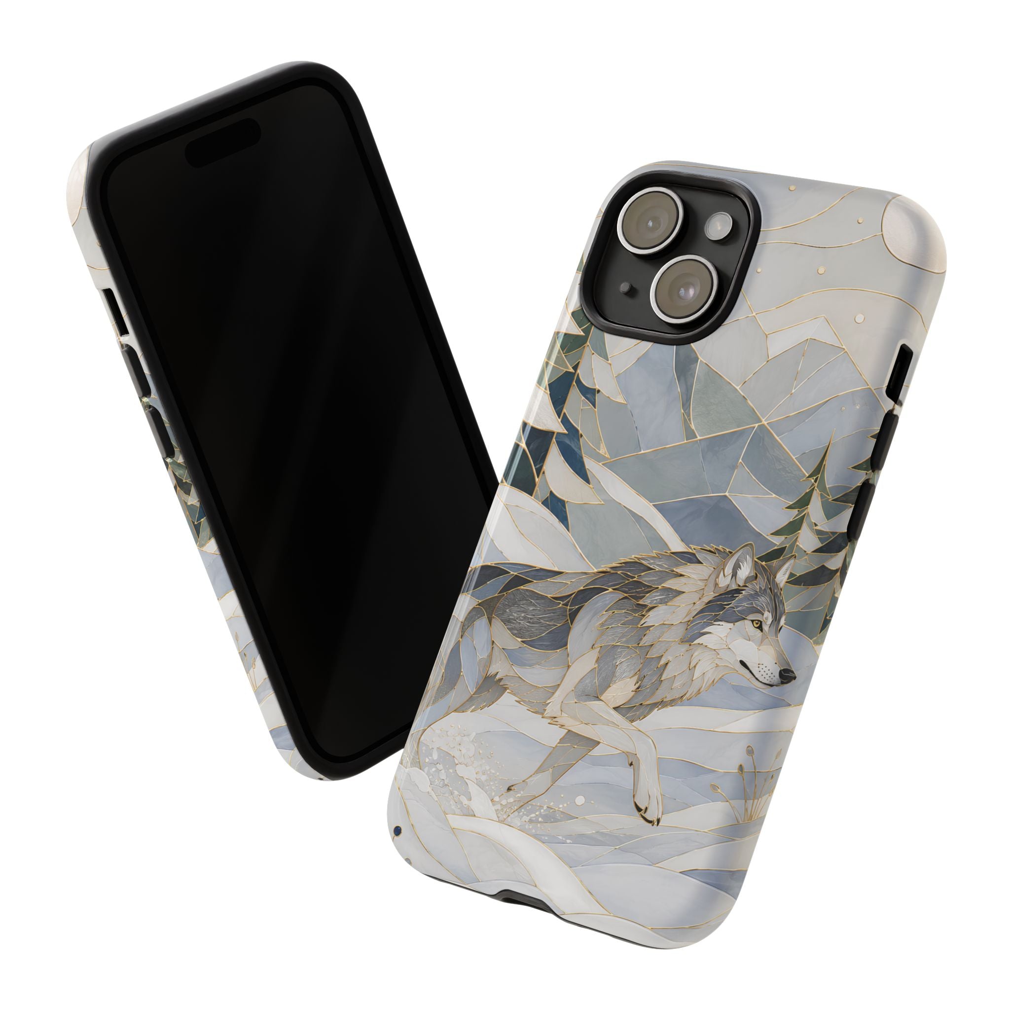Winter Wolf iPhone Case | Mountain Forest iPhone Case