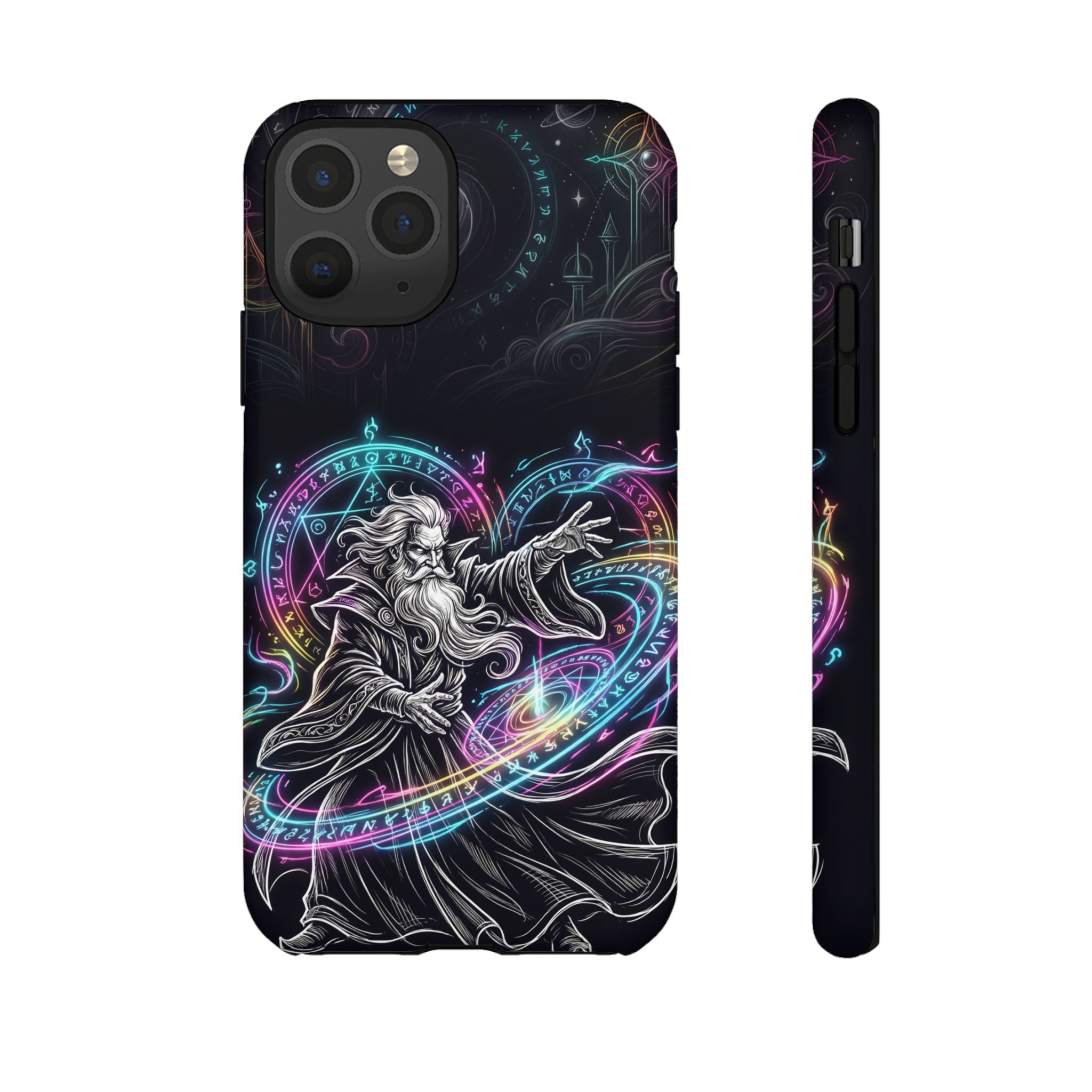 Neon Spell Art Wizard Magic iPhone Case