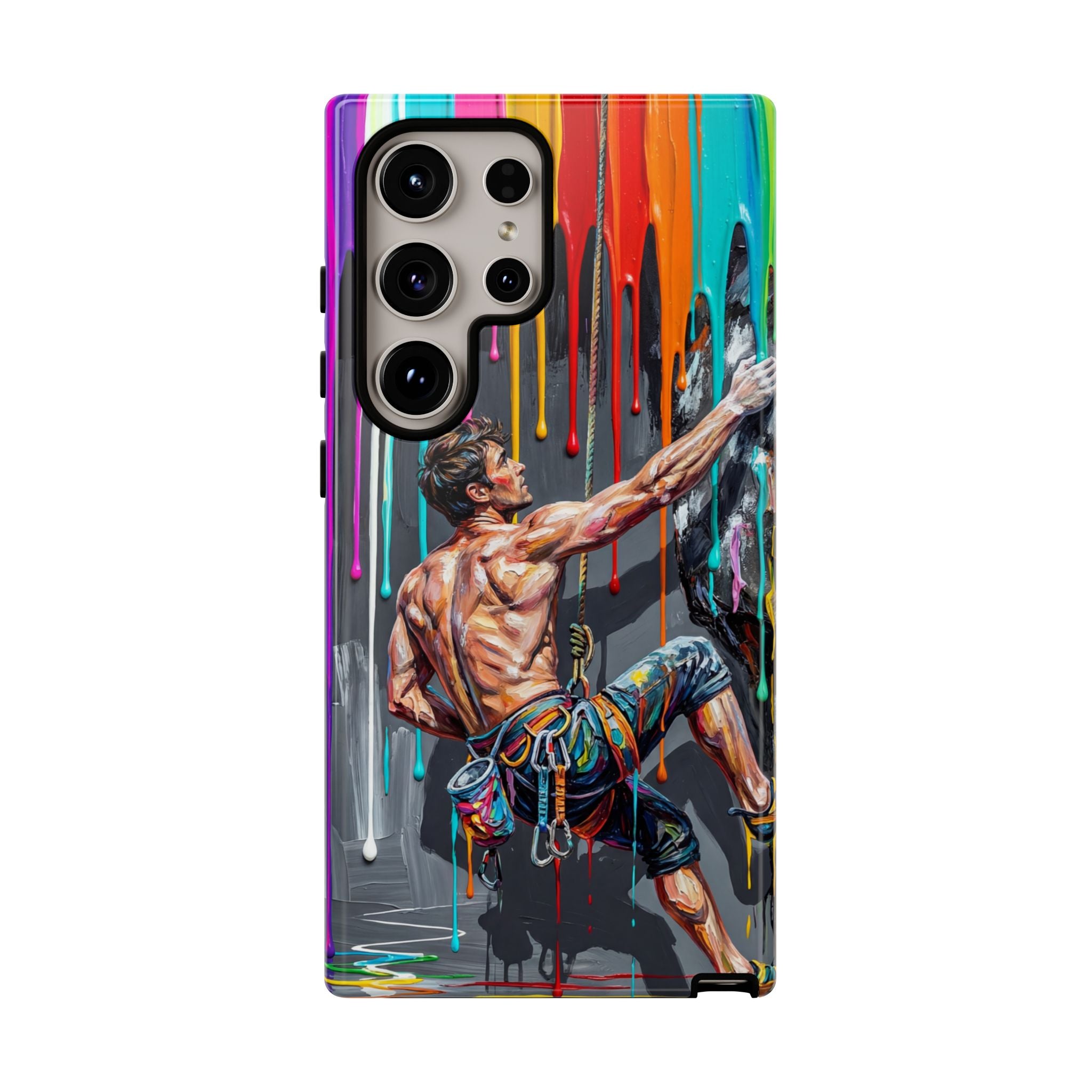 Colourful Rock Climber Art Protective Samsung Galaxy Phone Case