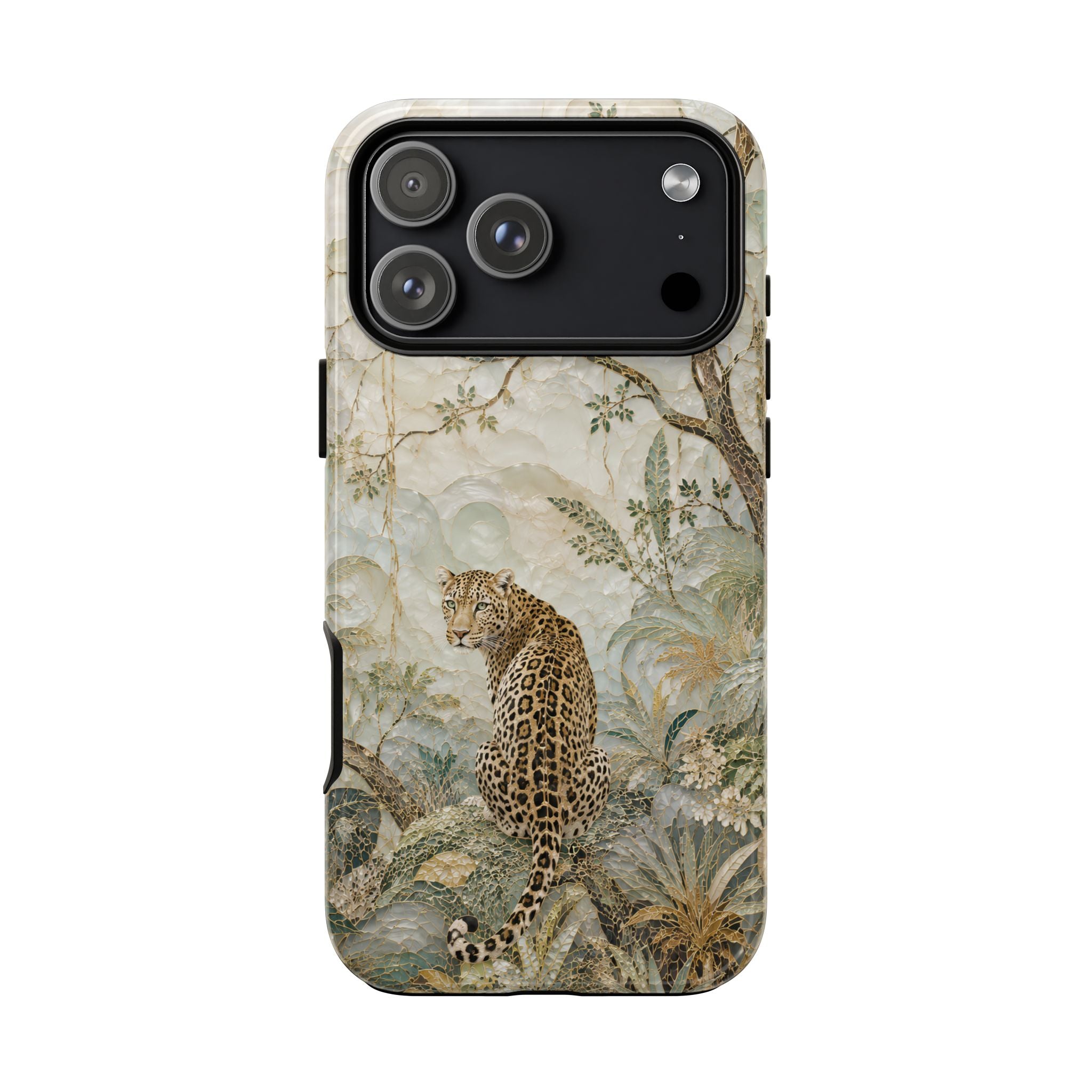 Leopard Floral iPhone Case | Vintage Botanical Phone Case