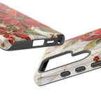 Poinsettia Samsung Galaxy Phone Case | Christmas Floral Cover