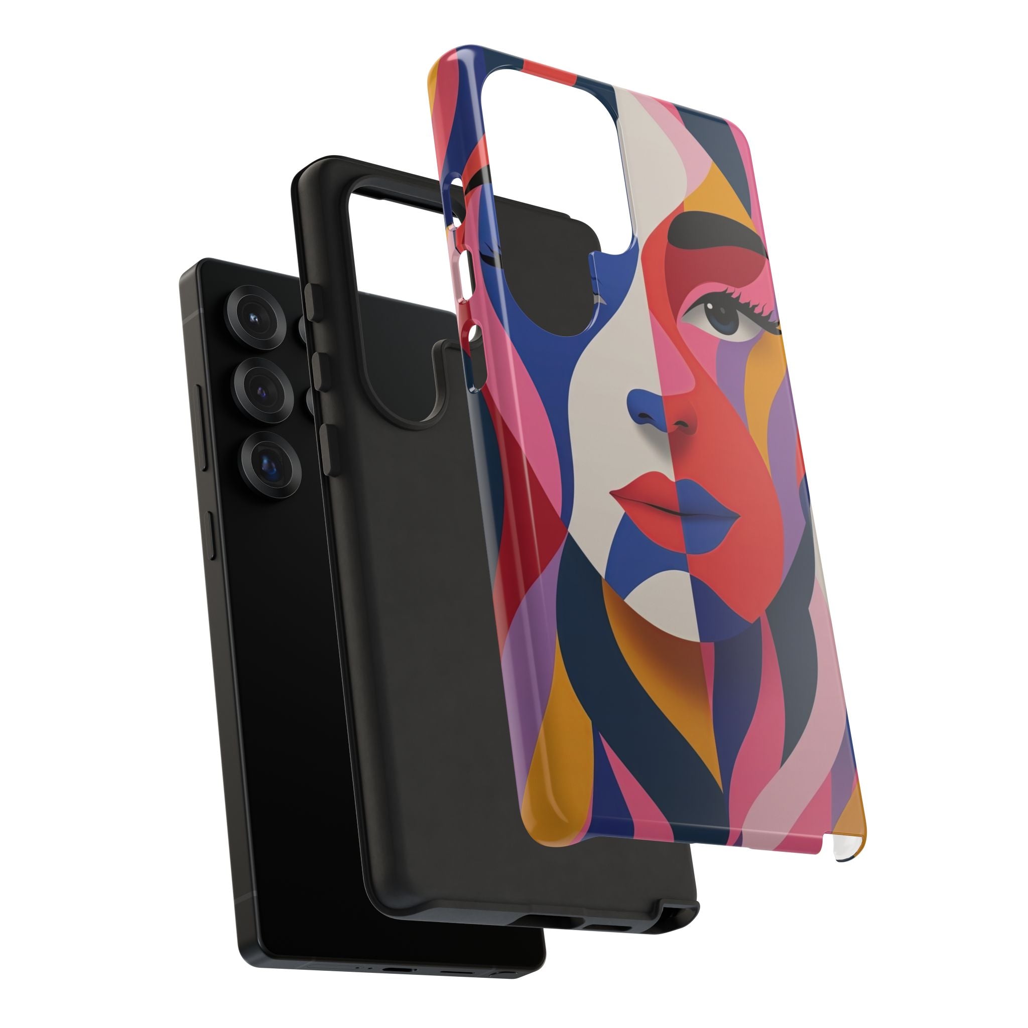 Abstract Colourful Face Samsung Galaxy Case | Vibrant Pop Art