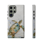 Sea Turtle Samsung Galaxy Phone Case | Stained Glass Turtle Phone Case