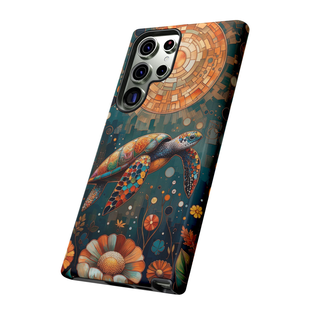 Colourful Mosaic Sea Turtle Samsung Galaxy Case