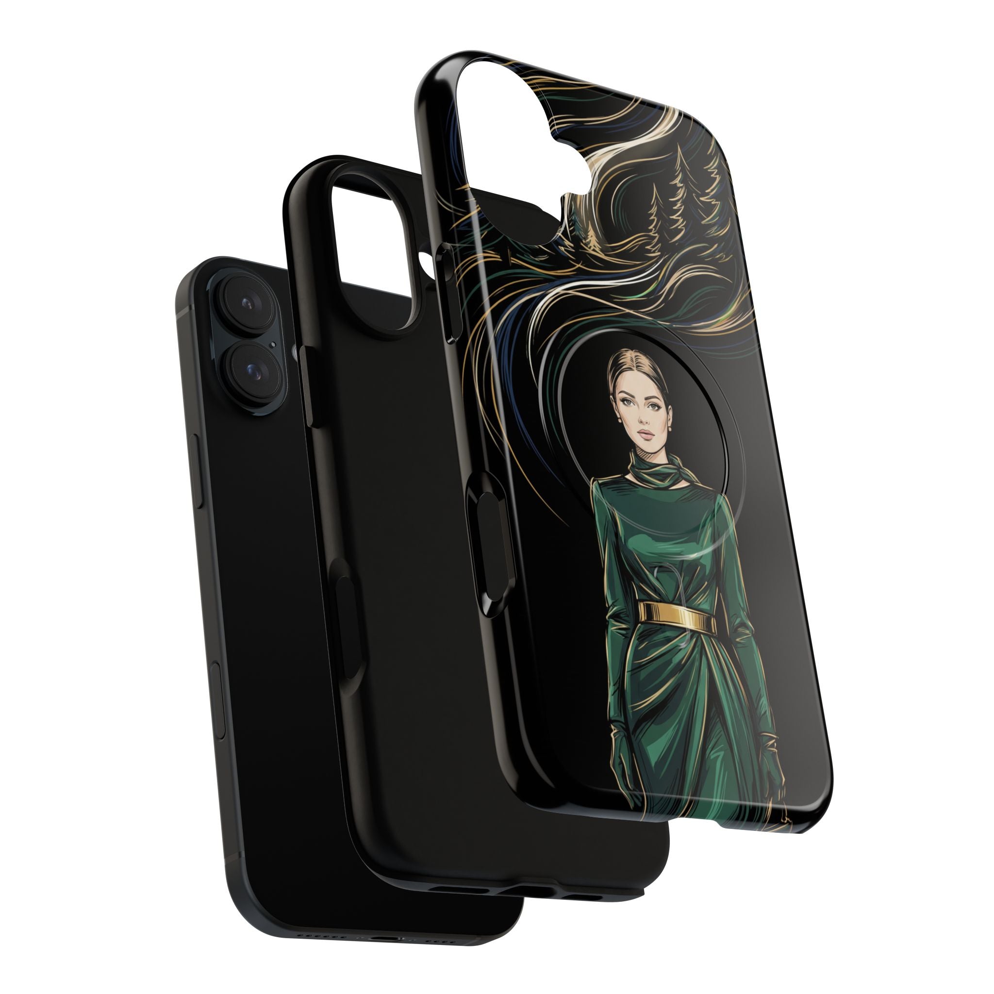 Elegant Forest Woman MagSafe iPhone Case