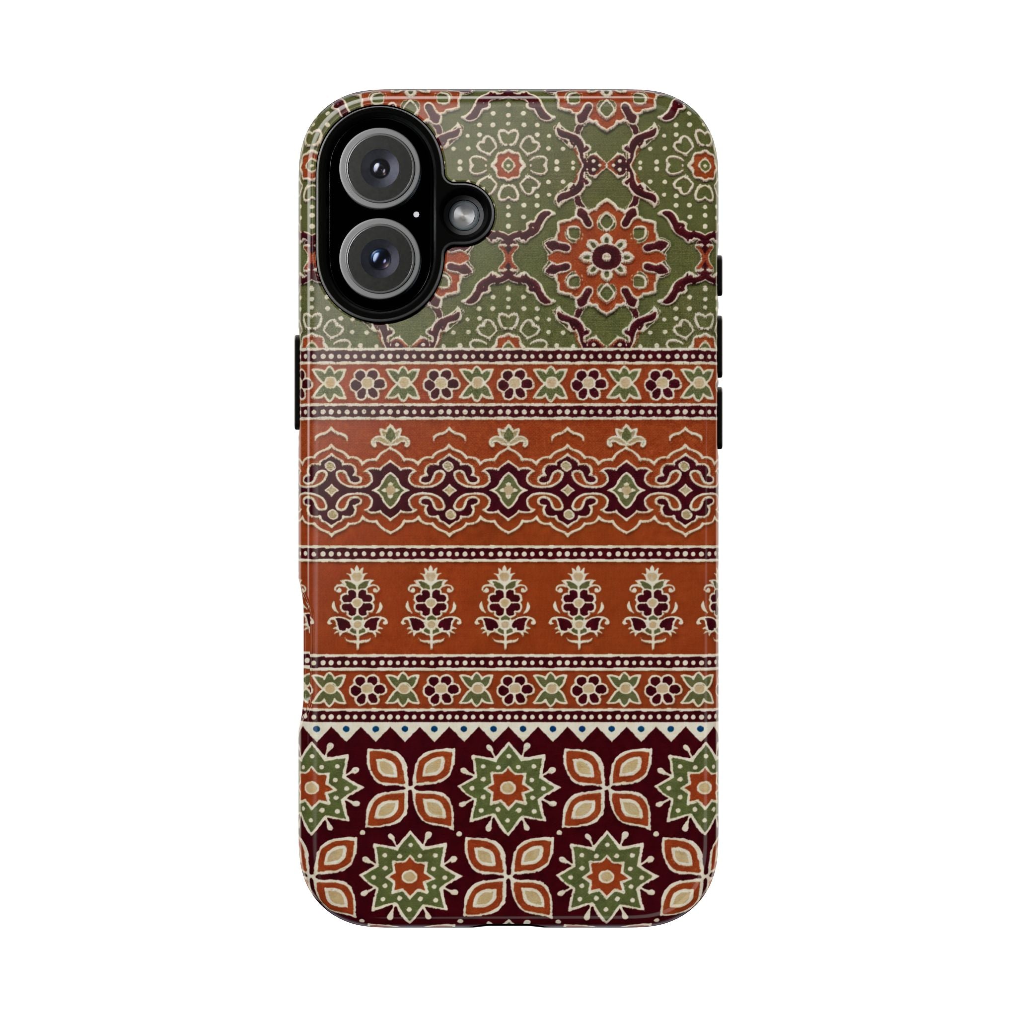 Batik Floral Protective iPhone Case