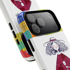 Colourful Artistic Wine Lady MagSafe iPhone Case