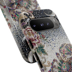 Gemstone Spider Moon Google Pixel Phone Case | Boho Floral Protective Tough Case