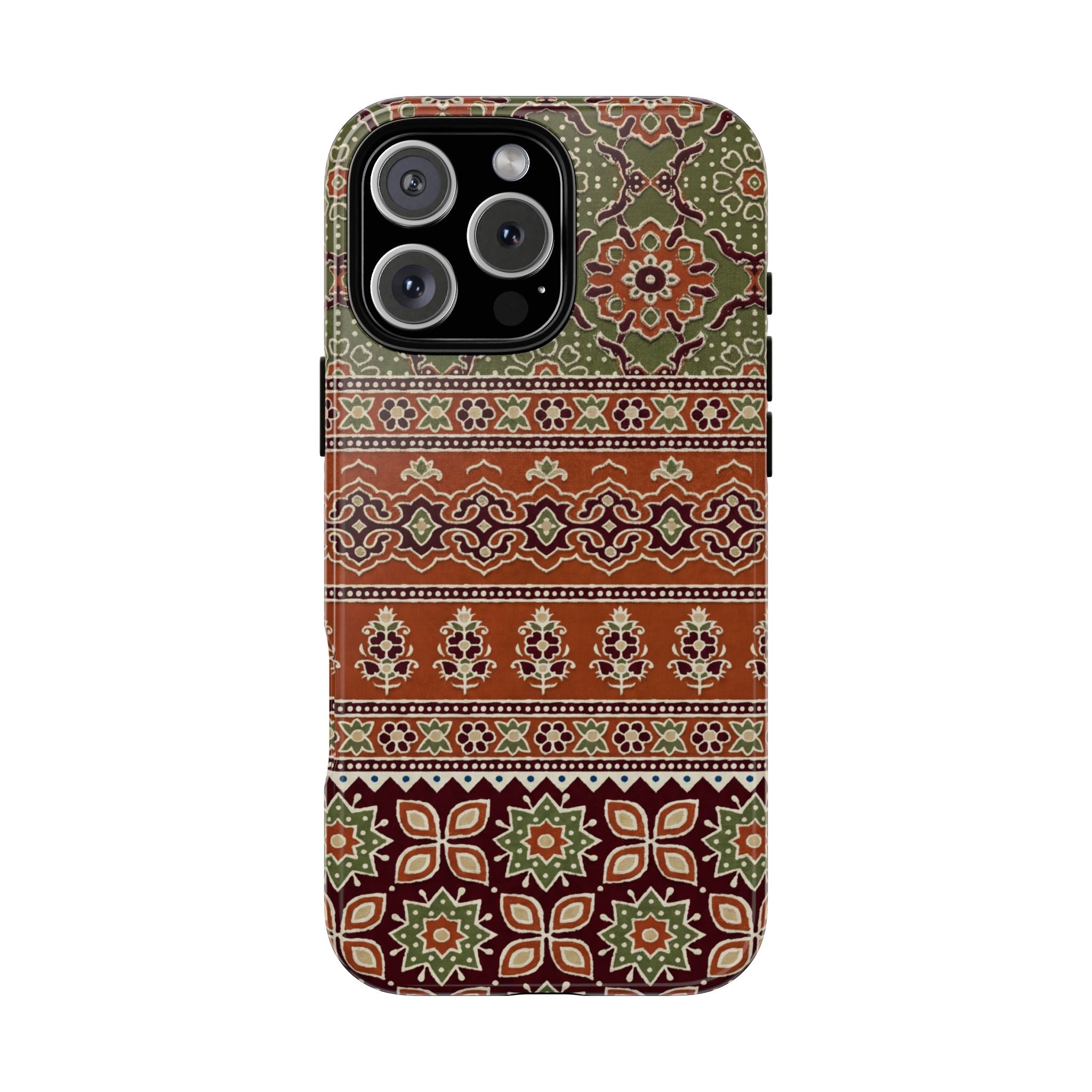 Batik Floral Protective iPhone Case