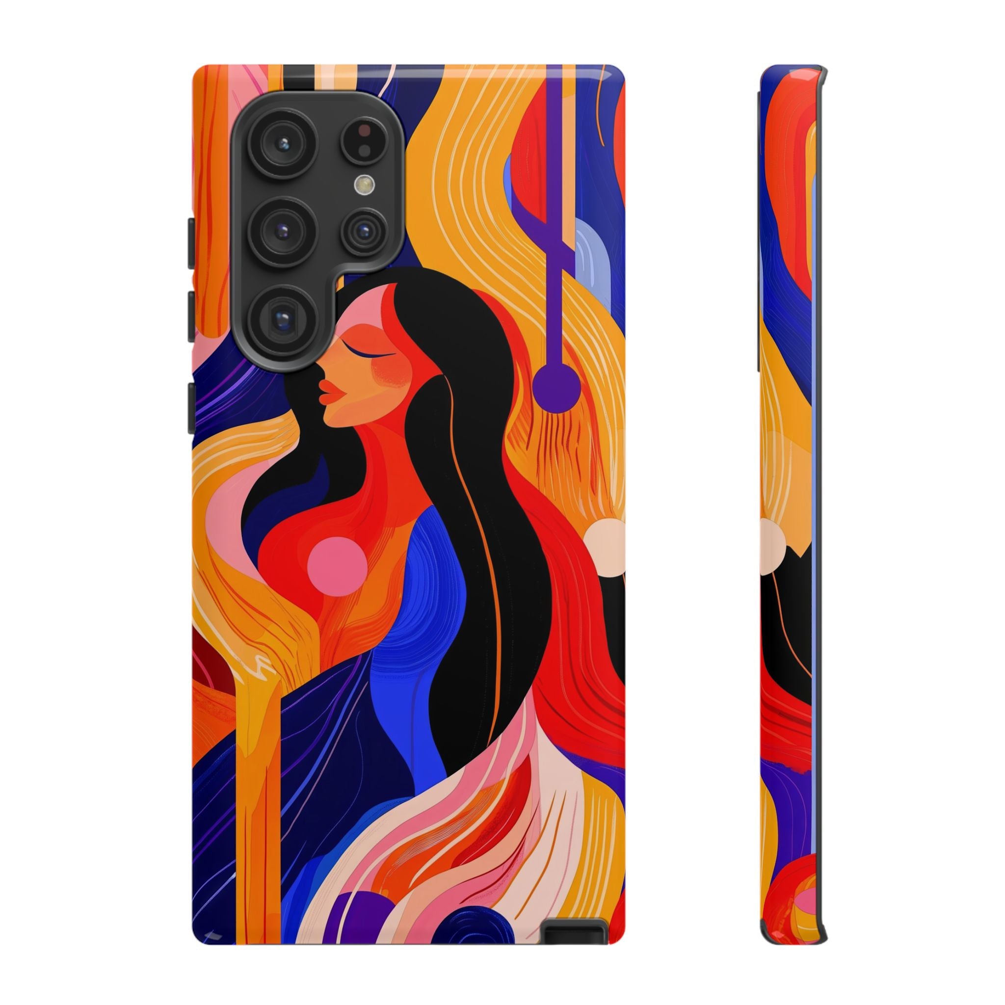Abstract Colourful Woman Samsung Galaxy Tough Case | Vibrant Artistic