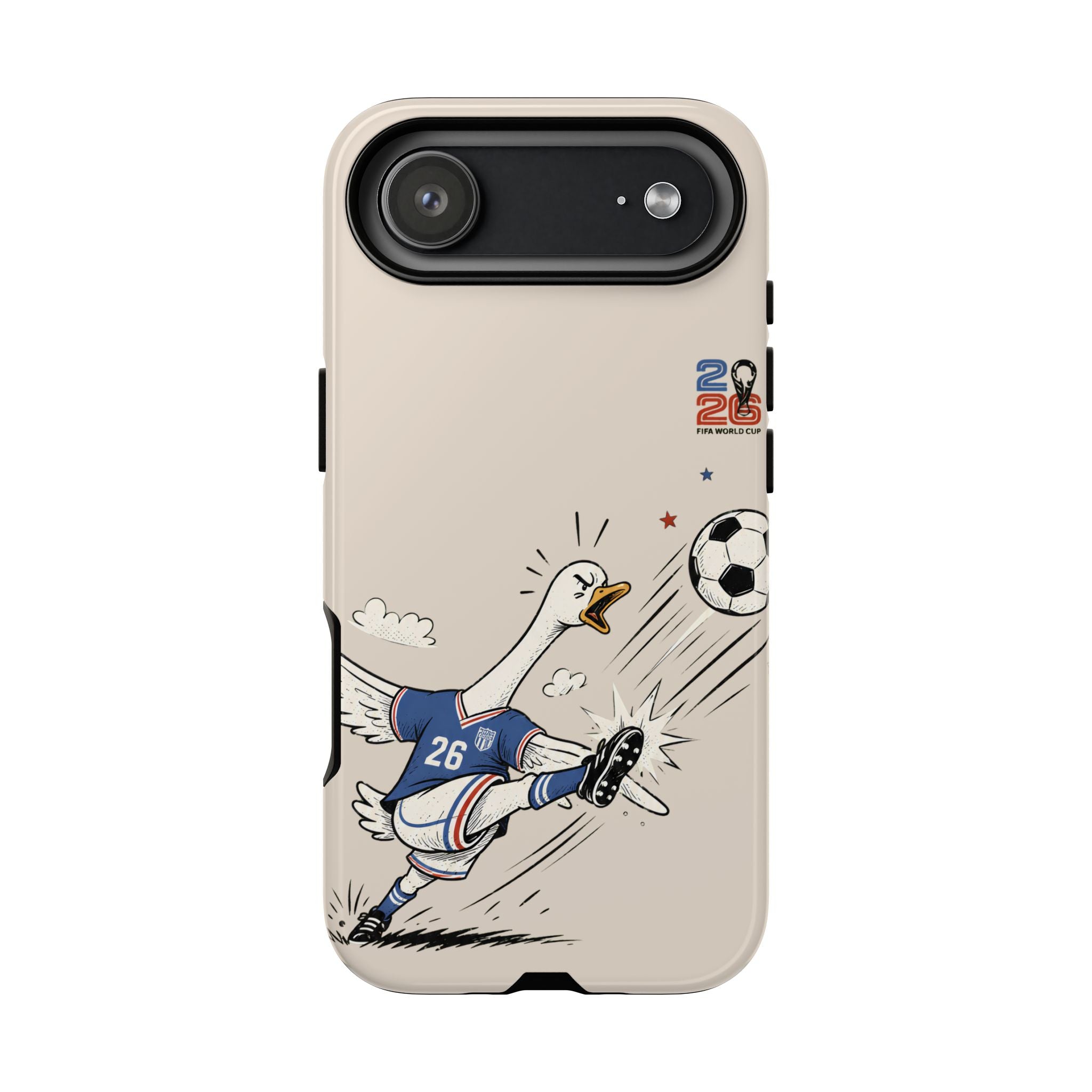 Soccer Goose iPhone Case | Funny Sports Bird Cover