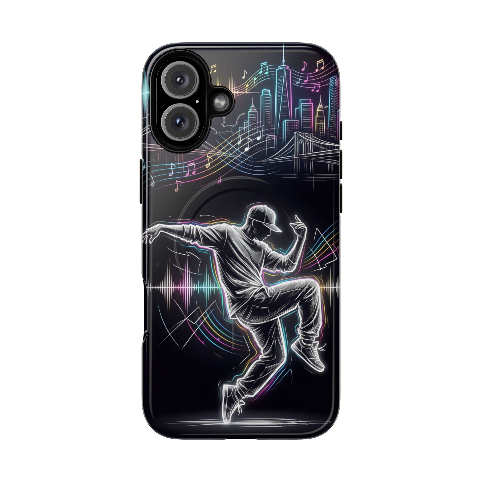 Dancer Neon Skyline MagSafe iPhone Case