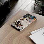 Custodia per telefono Samsung Galaxy "Vintage Grandpa Rider Motorcycle" | Paesaggio urbano illustrato