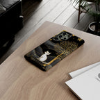 Gold Moon & Celestial Cat Samsung Galaxy Case