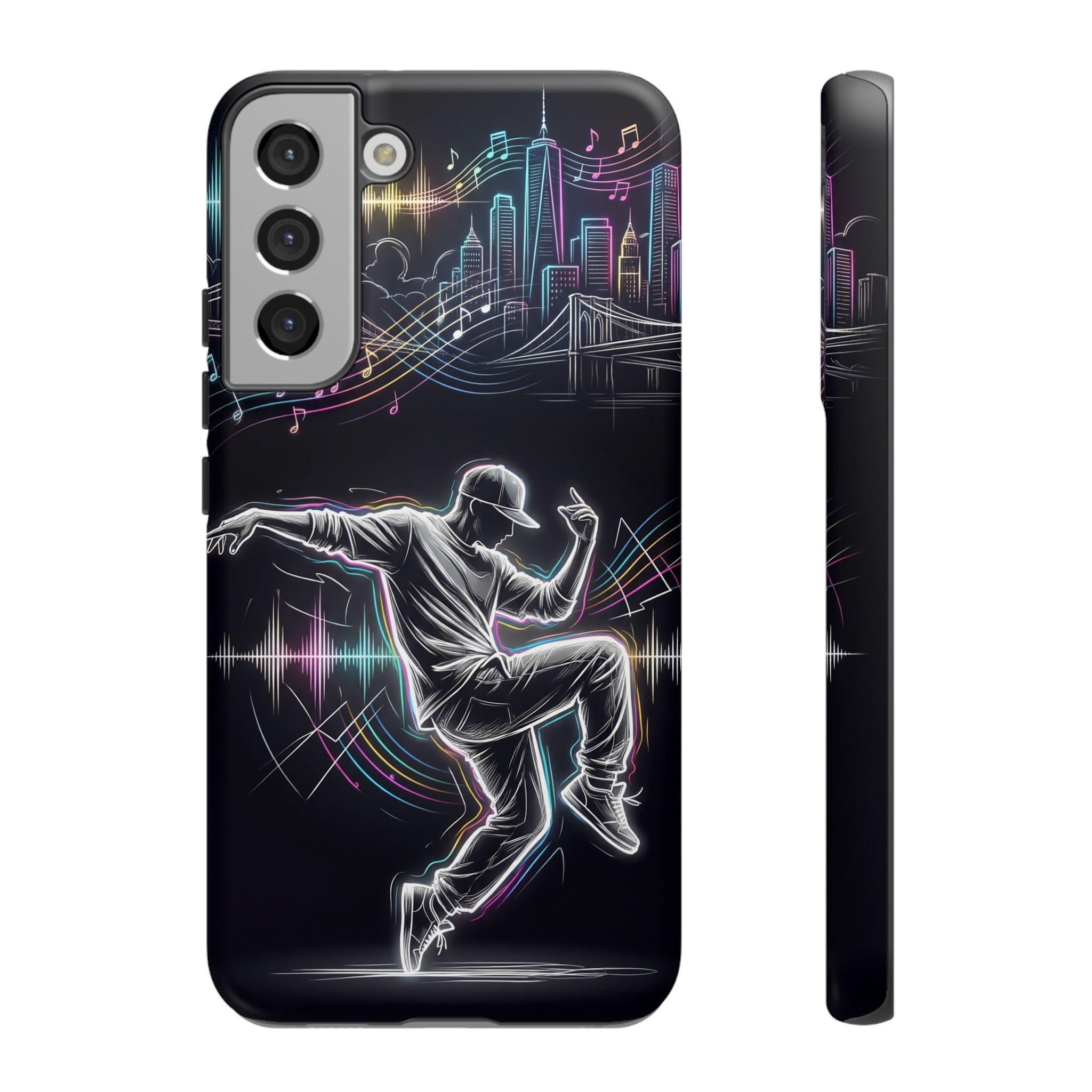 Dancer Neon Skyline Samsung Galaxy Phone Case