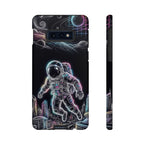 Space Explorer Astronaut Neon Samsung Galaxy Phone Case