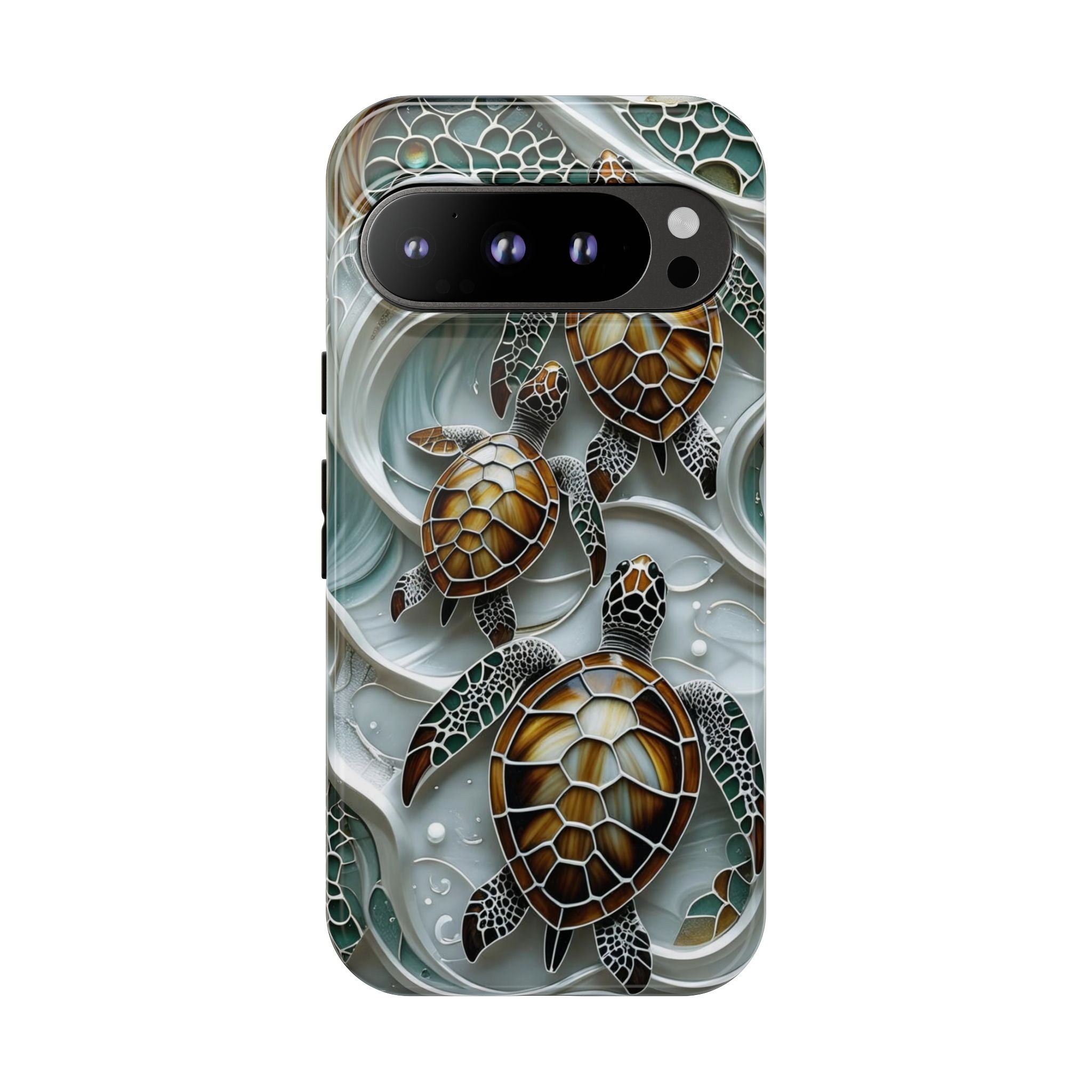 Sea Turtle Google Pixel Case — Ocean Waves Protective Phone Cover