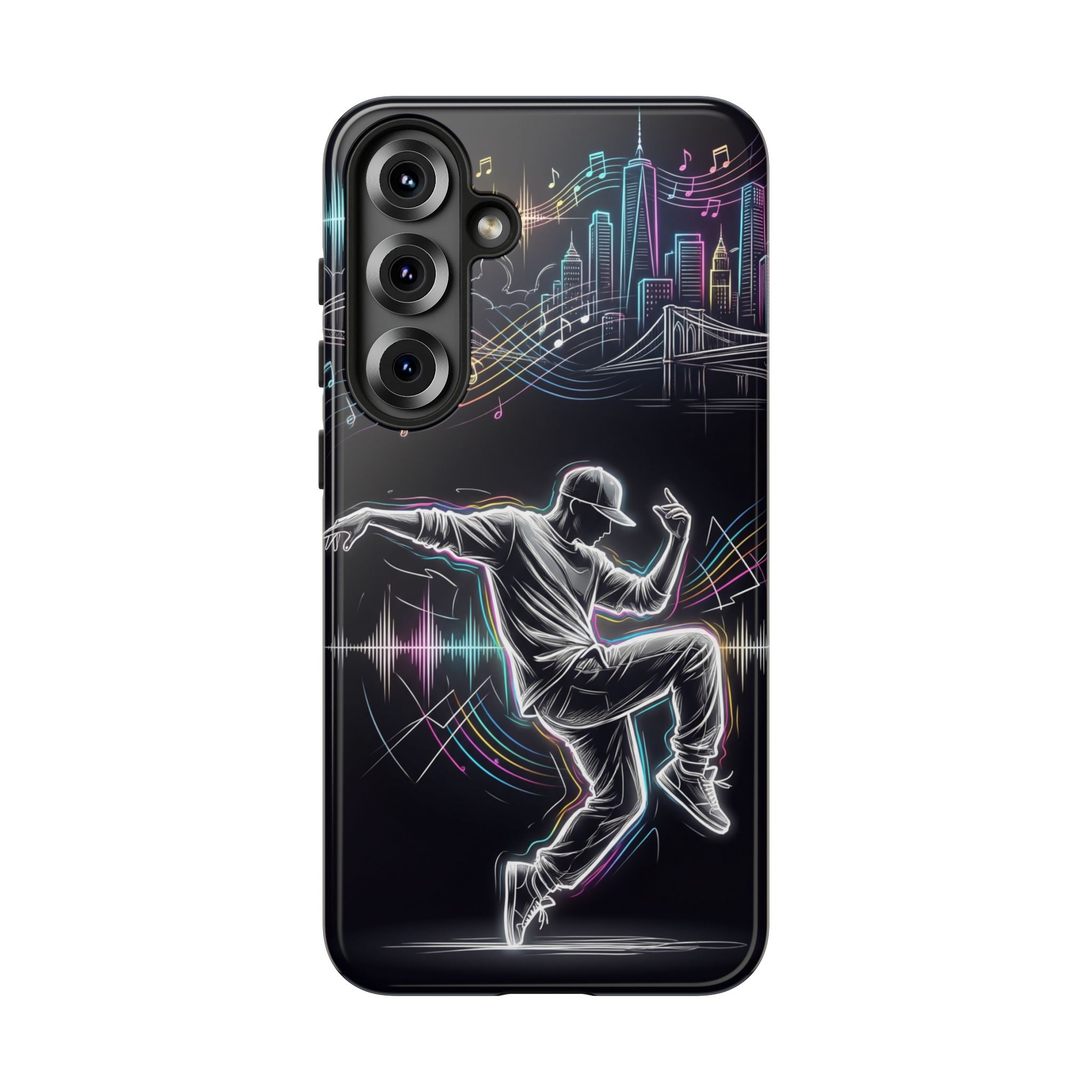 Dancer Neon Skyline Samsung Galaxy Phone Case