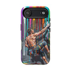 Colourful Rock Climber Art Protective MagSafe iPhone Case